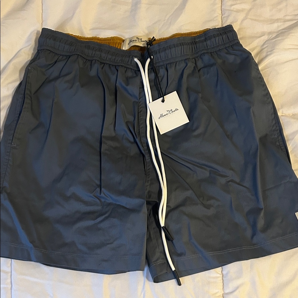 Henri Costa- NEW - Men's Dark Gray Swim Shorts- size XL